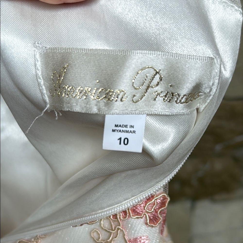American Princess Dress Elegant Floral Kids Dress Size 10 - Picture 7 of 11